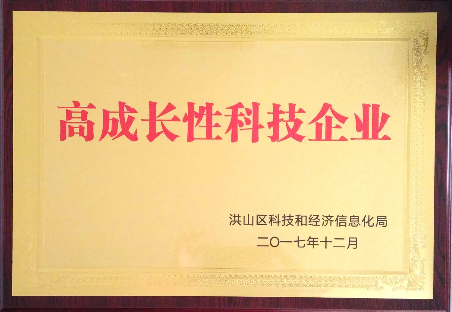 Hongshan District high-growth technology enterprise
