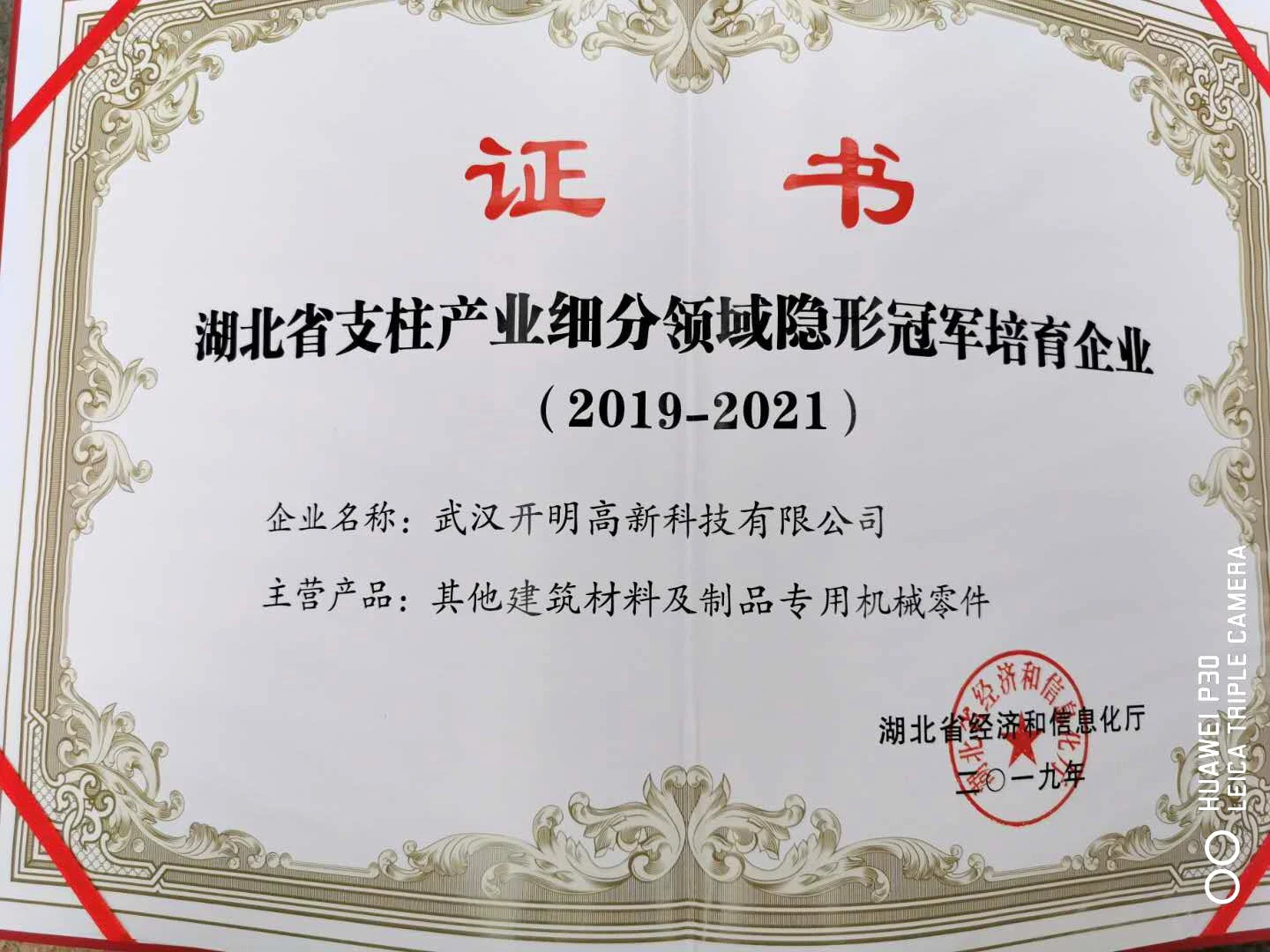 Wuhan Kaiming Hidden Champion, 2019–2021
